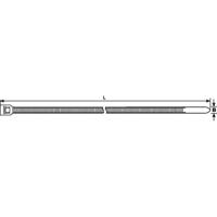 Hellermann Tyton 111 – 70110 polyamide zwart 50pièce (S) kabelbinders - satellietontvangers (77 cm, 8,9 mm, 2 mm, 50 stuks (S))