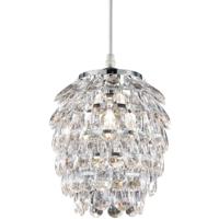 LED Hanglamp - Hangverlichting - Trion Pety - E14 Fitting - Rond - Mat Chroom - Aluminium