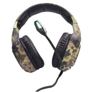 Berserker Gaming ARMY THOR Over Ear headset Gamen Kabel Stereo Zwart, Groen Volumeregeling