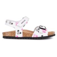 Geox J Adriel Girl C Sandalen voor meisjes, wit zwart, 37 EU