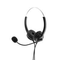 MediaRange MROS304 hoofdtelefoon/headset Bedraad Hoofdband Kantoor/callcenter Zwart, Zilver