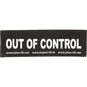 Julius-K9 tekstlabel Out of Control 11 x 3 cm