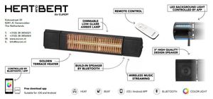 Eurom | Heat and Beat Grijs | Infrarood Verwarming