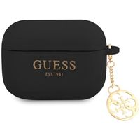 Guess 4G Charm AirPods Pro Siliconen Hoesje - Zwart - thumbnail