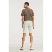BOSS Casual regular fit polo met contrastbies beige