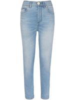 Balmain jean slim à taille haute - Bleu - thumbnail