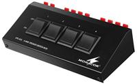 Monacor Speaker Switch Box voor 4 paar luidsprekers (200 WMAX)
