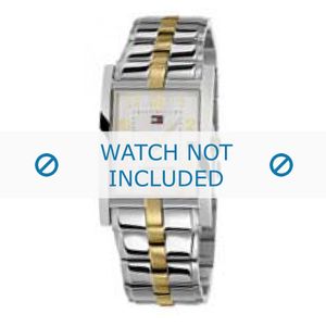 Tommy Hilfiger horlogeband TH-38-1-14-0688 - TH679000642 / 1710151 Staal Bi-Color 21mm