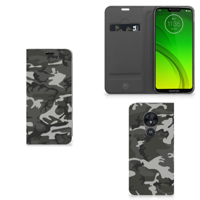 Motorola Moto G7 Power Hoesje met Magneet Army Light