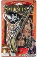 LG Imports piratenset Black Storm junior goud/zwart 4 delig