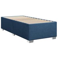 VidaXL Bedframe Stof Blauw 80x200 cm, Twijfelaar Bed, Bedbodem, Slaapkamermeubel, Tweepersoonsbed