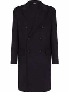 Dolce & Gabbana manteau croisé en cachemire - Bleu