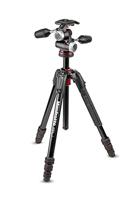 Manfrotto mk190goa4-3wx Kit 4 Secties Aluminium Statief voor Camera Zwart