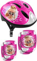 Skatebescherming 5-delig 50-56 cm Roze/Wit maat S