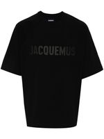 Jacquemus haut Le T-shirt Typo en coton - Noir - thumbnail