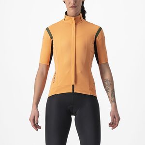 Castelli Gabba RoS 2 fietsjack korte mouw oranje dames M