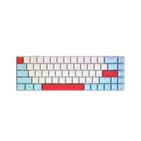 CHERRY MX-LP 2.1 Compact Wireless, draadloos compact gamingtoetsenbord met 68 toetsen, Amerikaanse lay-out (QWERTY), RGB-verlichting, mechanische MX LOW PROFILE SPEED schakelaars, wit