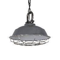 Industriële Hanglamp Milan 36 cm 1 Lichts Glans Donker Grijs