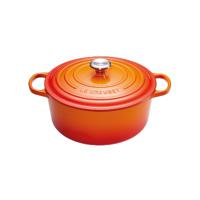 LE CREUSET - Signature - Braadpan rond 24cm 4,20l Oranjerood