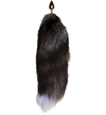 Easytoys Fetish Collection Easytoys Fetish Collection Kleine Goudkleurige Buttplug Met Bruin/witte Vossenstaart (1st)