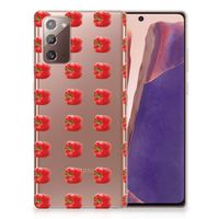 Samsung Note 20 Siliconen Case Paprika Red - thumbnail