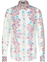 ETRO chemise en coton à fleurs - Blanc - thumbnail