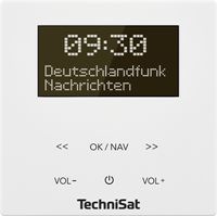 TechniSat DIGITRADIO UP 55, weiß Stopcontactradio DAB+, VHF (FM) Bluetooth Incl. luidspreker, Wekfunctie Wit - thumbnail