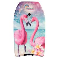 Bodyboard flamingo vogel print 83 cm