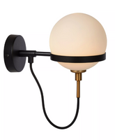 Lucide Feline wandlamp 35W zwart - thumbnail