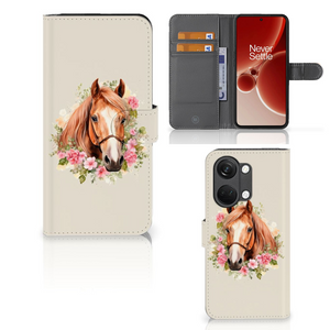 Telefoonhoesje met Pasjes voor OnePlus Nord 3 Paard