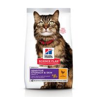 Hill&apos;s Science Plan Kat Adult Sensitive Stomach&Skin Kip 7kg