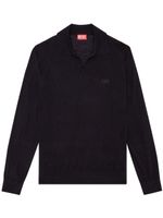 Diesel K-Glare wool polo shirt - Noir - thumbnail