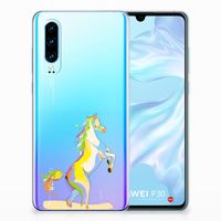 Huawei P30 Telefoonhoesje met Naam Horse Color