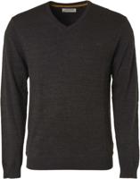 Pullover v-neck 2 color dark grey