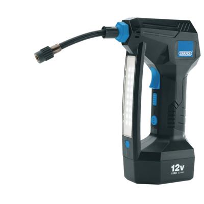 Draper Tools Acculuchtcompressor Met 1 X 1,5 Ah Accu 12 V Draper Tools Acculuchtcompressor Met 1 X 1,5 Ah Accu 12 V