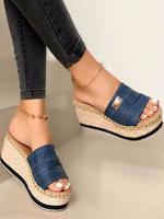 Casual Plain Slide Sandals