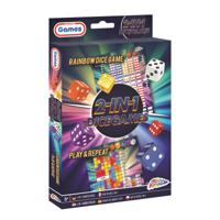 Grafix 2-in-1 Dobbelspel - Rainbow Dice & Play And Repeat