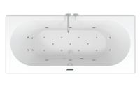 Riho Carolina Easypool ligbad 180x80cm met whirlpool systeem 6+4+2 hydro en 12 aero jets