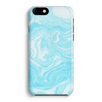 Waterverf blauw: Volledig Geprint iPhone 7 Plus Hoesje