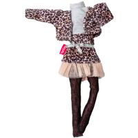 Berjuan poppenkleding jurk The Biggers meisjes roze/zwart