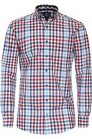 Redmond Casual Regular Fit Overhemd rood, Ruit