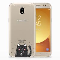 Samsung Galaxy J5 2017 Telefoonhoesje met Naam Cat Good Day - thumbnail