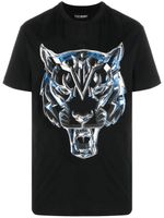 Plein Sport t-shirt SS Chrome Tiger en coton - Noir - thumbnail