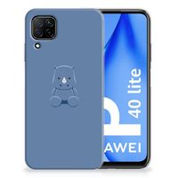 Huawei P40 Lite Telefoonhoesje met Naam Baby Rhino - thumbnail