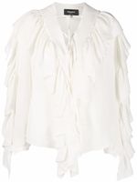 Rochas blouse à volants - Blanc