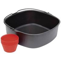 Philips Airfryer Bakmeesterset - Met 7 siliconen muffinvormpjes - Met bakblik - Vaatwasmachinebestendig - Inclusief receptenboekje - HD9925/01