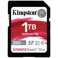 Kingston Canvas React Plus SDXC-kaart Retail 1 TB Class 10 UHS-II, v60 Video Speed Class - thumbnail