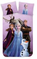 Disney Frozen peuterdekbedovertrek paars - 100 x 140 cm - thumbnail