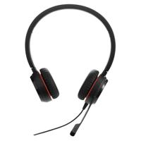 Jabra Evolve 20 SE Stereo Headset – Unified Communication gecertificeerde hoofdtelefoon voor VoIP softphone met passieve ruisonderdrukking – USB-C/A – Zwart UC