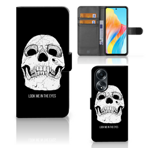 Telefoonhoesje met Naam OPPO A58 4G Skull Eyes